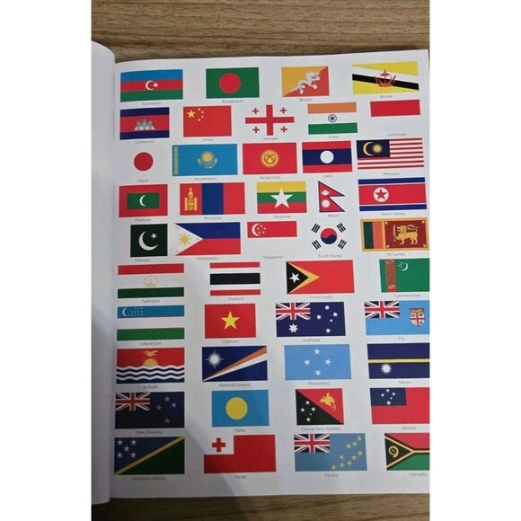 2 Sticker Books- Flags Of The World & Atlas Of The World Sticker Book Lot Of 2 - Picture 16 of 16